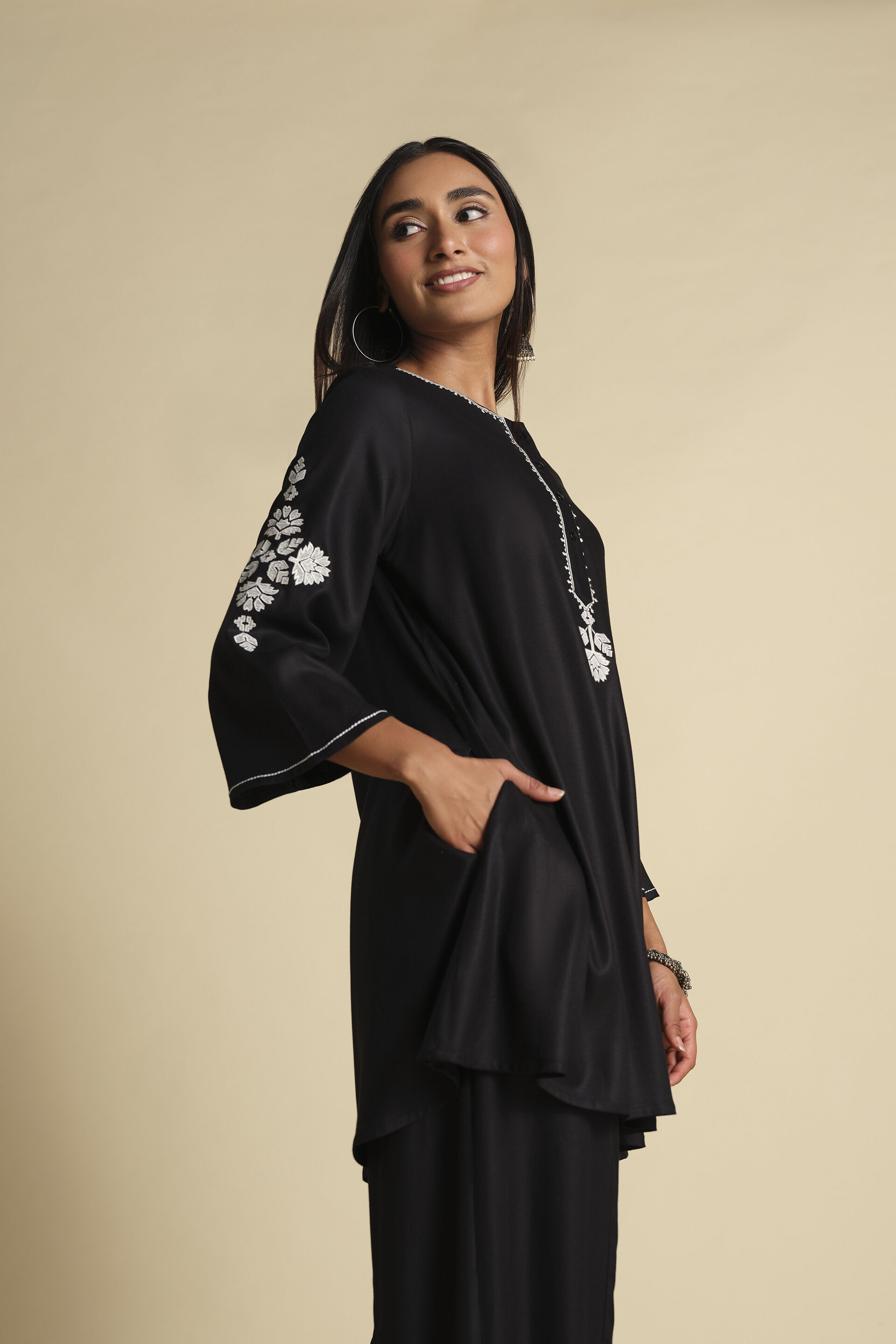 Badra Tunic, Black, image 4